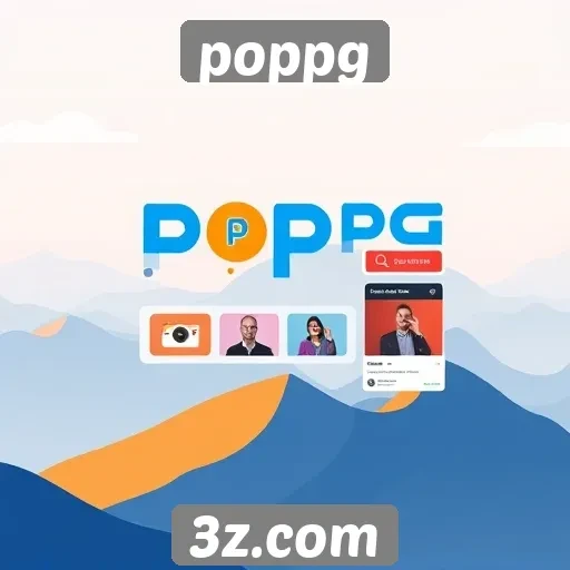 Interface do usuário do site poppg em destaque